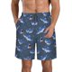 thumbnail image 1 of Balery Cartoon Shark Traje de Baño Estilo Hawaiano para Hombre, Shorts de Secado Rápido con Bolsillos-Small, 1 of 6