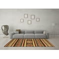 thumbnail image 3 of Ahgly Company Indoor Square Oriental Brown Modern Area Rugs, 7' Square, 3 of 4