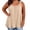 Beige, variant on Zynoxe Plus Size Tank Tops for Women Casual Summer Oversized Crew Neck Tank Top Fashion Pleated Solid Color Sleeveless Tops for Women (Gray,XL)