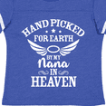 thumbnail image 4 of Inktastic Handpicked for Earth by My Nana in Heaven with Angel Wings Boys or Girls Toddler T-Shirt, 4 of 5
