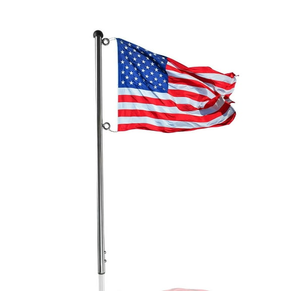 MARINE CITY 30 Inch Boat Flag Stanchion, 304 Stainless Steel, Gloss Polished Smooth Finish, Flagpole for Boat, Marine, Yacht, RV, ATV, Boat Accessories