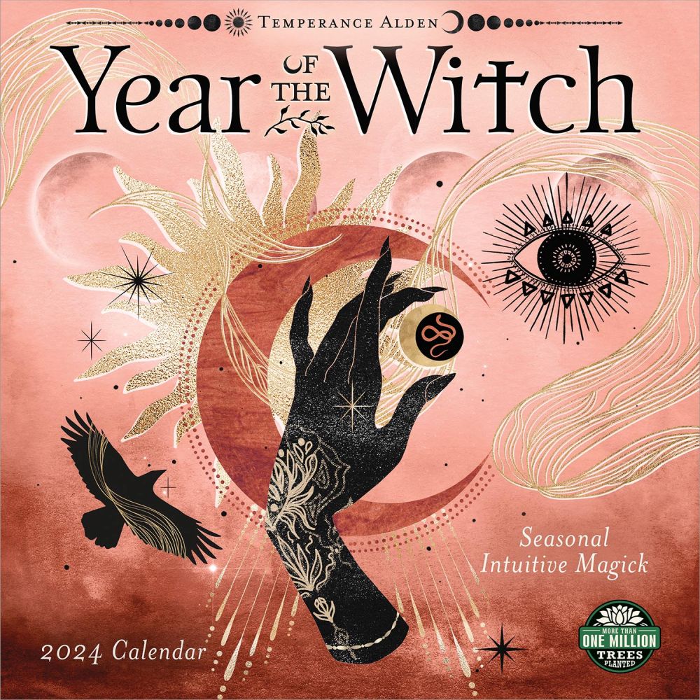 Amber Lotus, Year of the Witch 2024 Wall Calendar