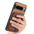 thumbnail image 4 of Dteck for Google Pixel 9 Pro / 9 Case with Detachable Wallet Credit Card Holder, 2-in-1 Shockproof Magnteic Ring Stand PU Leather Case for Women for Men, Brown, 4 of 7