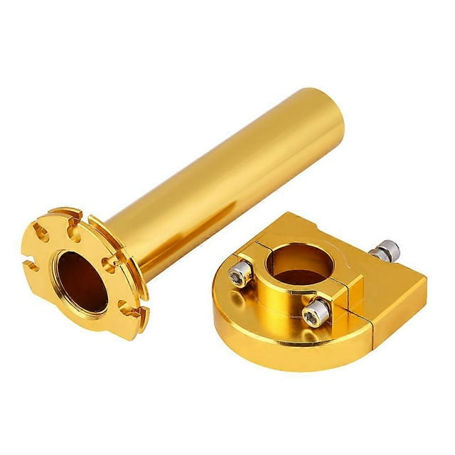 Poignées d\'accélérateur rotatives pour guidon de moto, scooter, dirt bike, 7/8" 22 mm, dorées