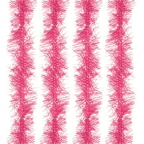 Uxcell 5Ft Feather Boa, 4Pcs Artificial Fluffy Feather Boas Party Decorations for DIY Crafts, Wedding Costume, Christmas, Concert, Halloween, Home Decor, Pink