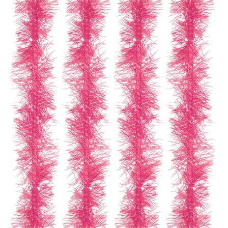 Uxcell 5Ft Feather Boa, 4Pcs Artificial Fluffy Feather Boas Party Decorations for DIY Crafts, Wedding Costume, Christmas, Concert, Halloween, Home Decor, Pink