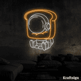 thumbnail image 3 of Craftnamesign Astronaut Sandwich Neon Sign, Kid Room Decor, Spacemen Signs, 3 of 4