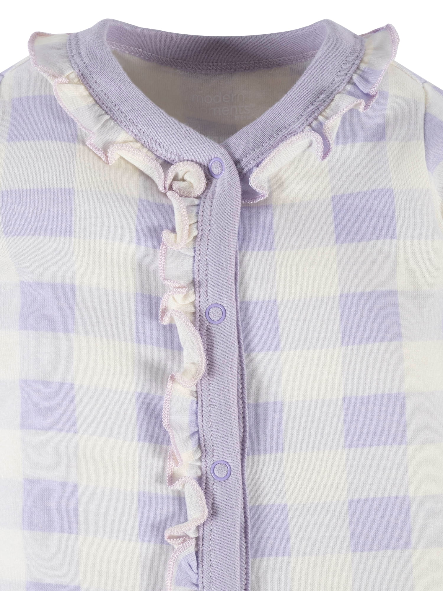 Modern Moments by Gerber Baby Girl Coveralls, 2-Pack, Sizes Newborn-24M