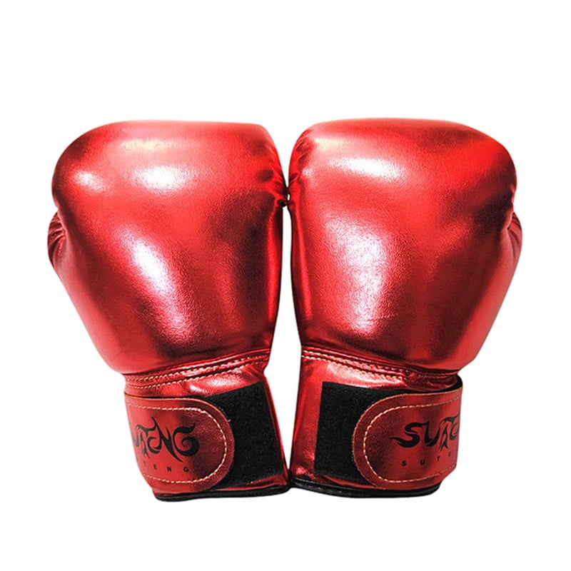 Thai Boxing MMA Kickboxing Gloves 100% Real Leather Training & Competition New 
