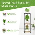 thumbnail image 4 of Metal & Wood Plant Stand Indoor & Outdoor Multi Levels lbs Capacity, 4 of 7