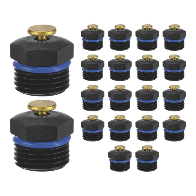 Uxcell 20-Pack Boquilla de Aspersión Atomizadora, Boquillas de Nebulización de 1/2" para Sistema de Riego de Jardín/Campo/Césped