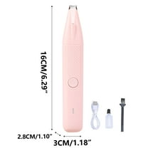 Pet Trimmer Foot Hair Shaver Dog Grooming Scissors Low Noise Pet Grooming Trimmer Dog Paw Trimmer with Removable Ceramic Blade for Trimming Small Area Pet Hair for Cat Eyes Face Ears Paws