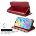 thumbnail image 4 of GSA Gentleman Folio Flip Leather Wallet Case For iPhone 13 Pro Max (6.7") - Red, 4 of 8