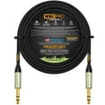 thumbnail image 1 of Cable de Teléfono TRS Estéreo WBC-PRO Quad Negro Oro Ultra Silencioso y Flexible con Amphenol, 1 of 7