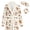 Little Dog Beige, variant on Lanbubble Girls Robe with Sleep Mask & Scrunchie Set, Soft Bathrobe Sleepwear for Kids 6-13 Years