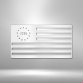 thumbnail image 5 of American Flag Sign 1776 Flag Steel Sign Laser Cut Powder Coated Home & Office Metal Wall Decor Multiple Sizes & Colors, 5 of 5