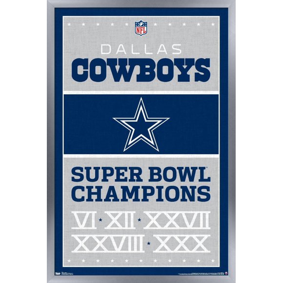 NFL Dallas Cowboys - Champions 13 Wall Poster, 22.375" x 34"