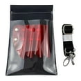 thumbnail image 2 of Bag, Pouch, Hair Stylist Tool with Belt, PU Leather, Stylist ,Comb Clip Shear Clear Red, 2 of 10