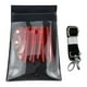 thumbnail image 1 of Estuche para tijeras, bolsa para tijeras, herramienta para tijeras, cuero de PU con cinturón, tijeras para el cabello rojo claro, 1 of 9
