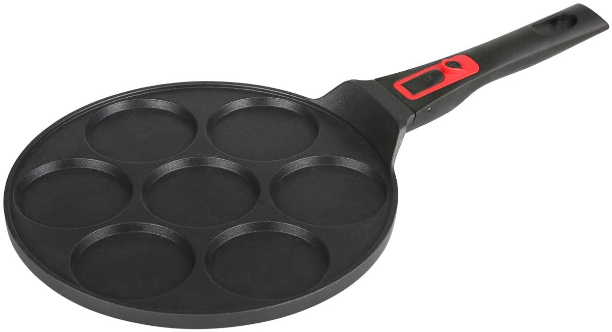 Cainfy Pancake Maker Pan Nonstick-removable Bakelite Handle,10.5 Inch 