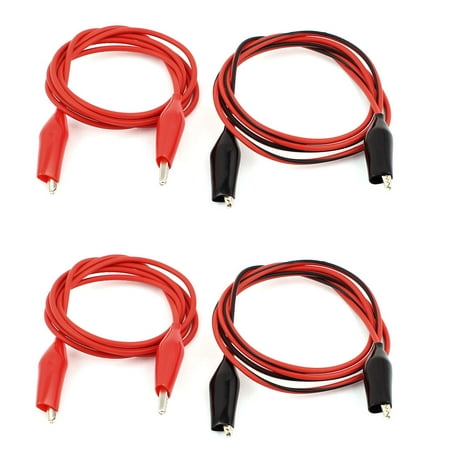 - Unique Bargains 2 Pairs Double-ended Alligator Clips Test Leads Jumper Wire 1 Meter Long