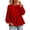 Red, variant on Yigetop Women's Boat Neck Peplum Sweatshirt Lightweight Long Sleeve Loose Fit Casual Pullover Tops Blackish Green L