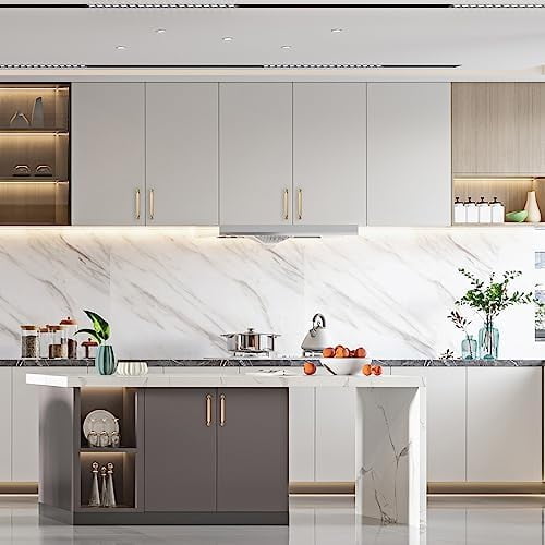 30 Pack 5 Inch(128mm) Brushed Brass Kitchen Cabinet Handles, Cabinet Pulls Kitchen Cabinet Hardware for Cupboard Drawer Pulls
