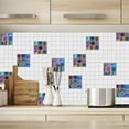 thumbnail image 4 of Giunmcul 50% Off Clear 18pcs Home Decor Living Room Tile Set Strong Sticker Kitchen Wall Sticker, 4 of 5