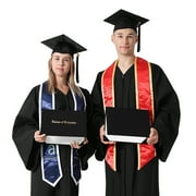 GraduationMall Imprinted Diploma Cover for Certificate, 8.5x 11 inches, Black