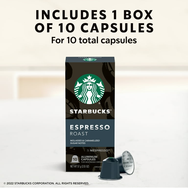 Starbucks by Nespresso Espresso Roast Capsules, 60-Count 