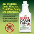 Drain Fly Killer, Natural Fruit Fly Treatment, Eliminates Odor and