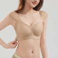 thumbnail image 7 of Alun Seamless Square Shoulder Bras for Women Wireless No Underwire Jelly Gel Light Support Comfort Bra Summer Lightweight Breathable Solid Color Bralettes 2-Beige S, 7 of 7