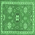 thumbnail image 1 of Ahgly Company Indoor Square Geometric Emerald Green Traditional Area Rugs, 6' Square, 1 of 4