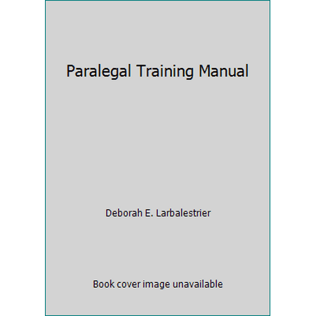 Paralegal Training Manual, Used [Hardcover]