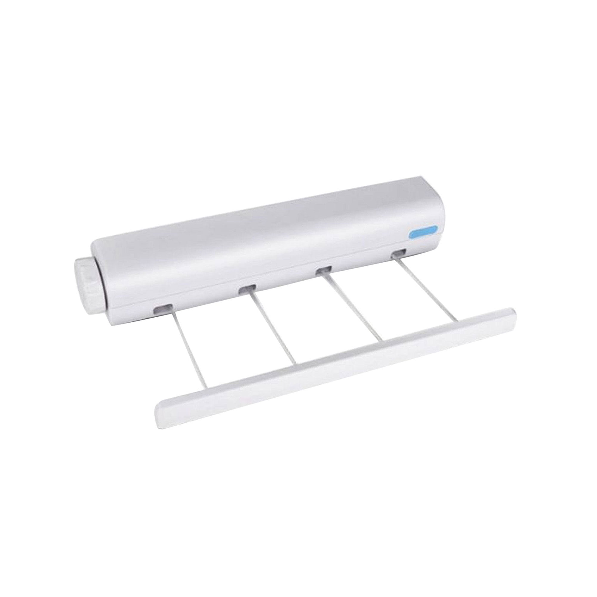 3.75M Retractable Hanging Rack 5Line Wall Mounted White for Laundry Dry Clothes. 
