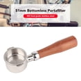 thumbnail image 3 of 51mm Bottomless Portafilter 51mm Portafilter 2 Ear Stainless Steel Portafilter Coffee Bottomless Portafilter Replacement for EC0310 Coffee Machine Maker 51mm 2 Ear Portafilter, 3 of 8
