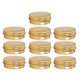 thumbnail image 1 of 1 juego de 10 cajas de aluminio con rosca de tornillo de 30 ml, prácticas cajas de almacenamiento (dorado), 1 of 7