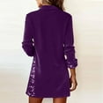 thumbnail image 5 of Daznico Casual Long Sleeve Party Dress with Sequin Applique Elegant Fashionable Midi Gown for Daily Wear,Mardi Gras Clothing,Mardi Gras Shirts,S, 5 of 7