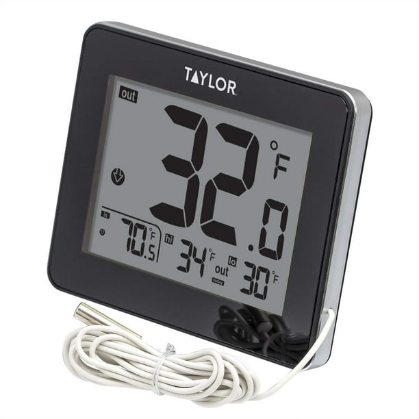 Termómetro Taylor Wired digital con pantalla LED para interiores/exteriores