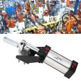thumbnail image 1 of Toggle Clamp, Flexible Strong G1/8in Pneumatic Toggle Clamp Black Silver Delicate Appearance  for Mold Making, 1 of 7