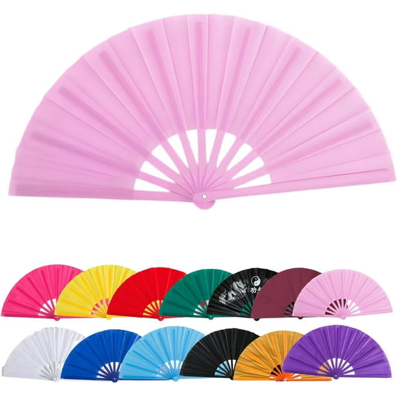 Tingzi Large Clacking Fans for Line Dancing, Clack Fans for Line Dancing, Snap, for Popping Fan, Foldable Line Dance