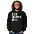 thumbnail image 4 of Best Grandpa Ever Grandfather Poppop Men's Big & Tall Graphic Hoodie Brisco Brands 3X, 4 of 5
