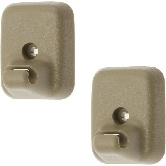 Camel Tan Sun Visor Holder Retainers Clips Compatible with Ford F-150 2009-2014 Replace#:AL3Z1504132AB 2PCS