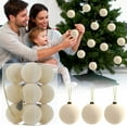 thumbnail image 7 of Flocked Velvet Christmas Ball Ornaments Set Plastic Hanging Balls for Holiday Tree Decorations Xmas Party Home Festive Decor, 7 of 7