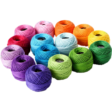 ATJIA 15Pcs Crochet Thread Cotton Thread Balls Embroidery Yarn Rainbow Color Cross Stitch Threads Craft Sewing Supplies for Home Gift Making