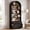 Black, variant on Fnova 76.8" Tall Arched Bookcase, 5-Tier Bookshelf with File Cabinet Drawer, Large Open Display Storage Shelves for Home Office, Living Room, White