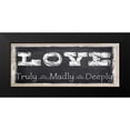 thumbnail image 2 of Greene, Taylor 24x12 Black Modern Framed Museum Art Print Titled - LOVE DEEPLY, 2 of 5