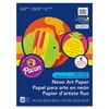 Pacon Neon Art Paper, 5 Assorted Colors, 12" x 18", 20 Sheets