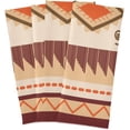 thumbnail image 4 of Tribal Theme Tea Towels Set of 6 Geometric Kitchen Dish Cloth with Hanging Loop, 18"x28"Lint-Free Absorbent Towel for Kitchen Drying Wiping and Cleaning, 4 of 5