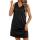 thumbnail image 5 of Vestidos de Verano de Algodón Casual para las Mujeres sin Mangas Mini Vestido de Sol, Cuello Tripulado Tanque Suelto Corto de Playa, 5 of 9